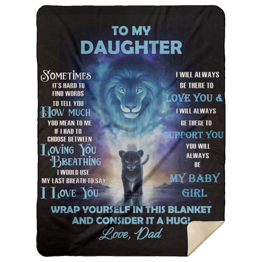DAUGHTER from DAD | Last Breath | Premium Mink Sherpa Blanket