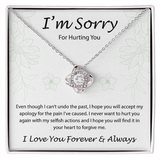 I'm Sorry For Hurting - Love Knot Necklace